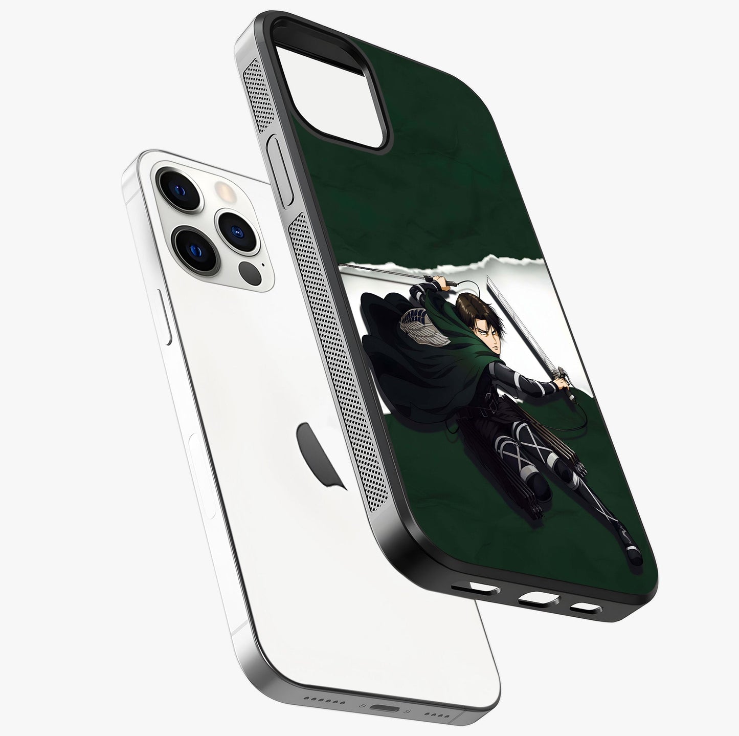 Emerald War Vanguard Glass Case laid diagonally highlighting side profile, edges and glossy glass shine.