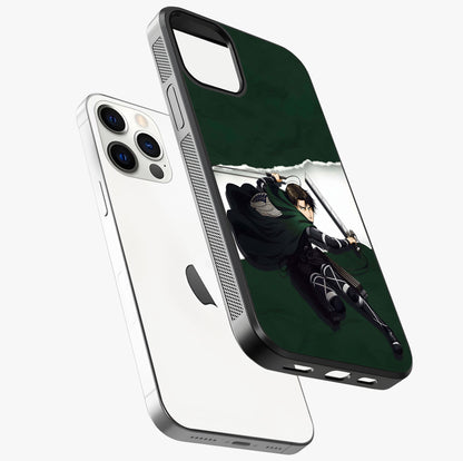 Emerald War Vanguard Glass Case laid diagonally highlighting side profile, edges and glossy glass shine.