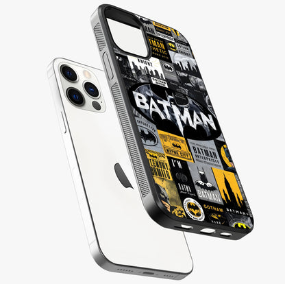 Knight Gotham Rise Glass Case laid diagonally highlighting side profile, edges and glossy glass shine.