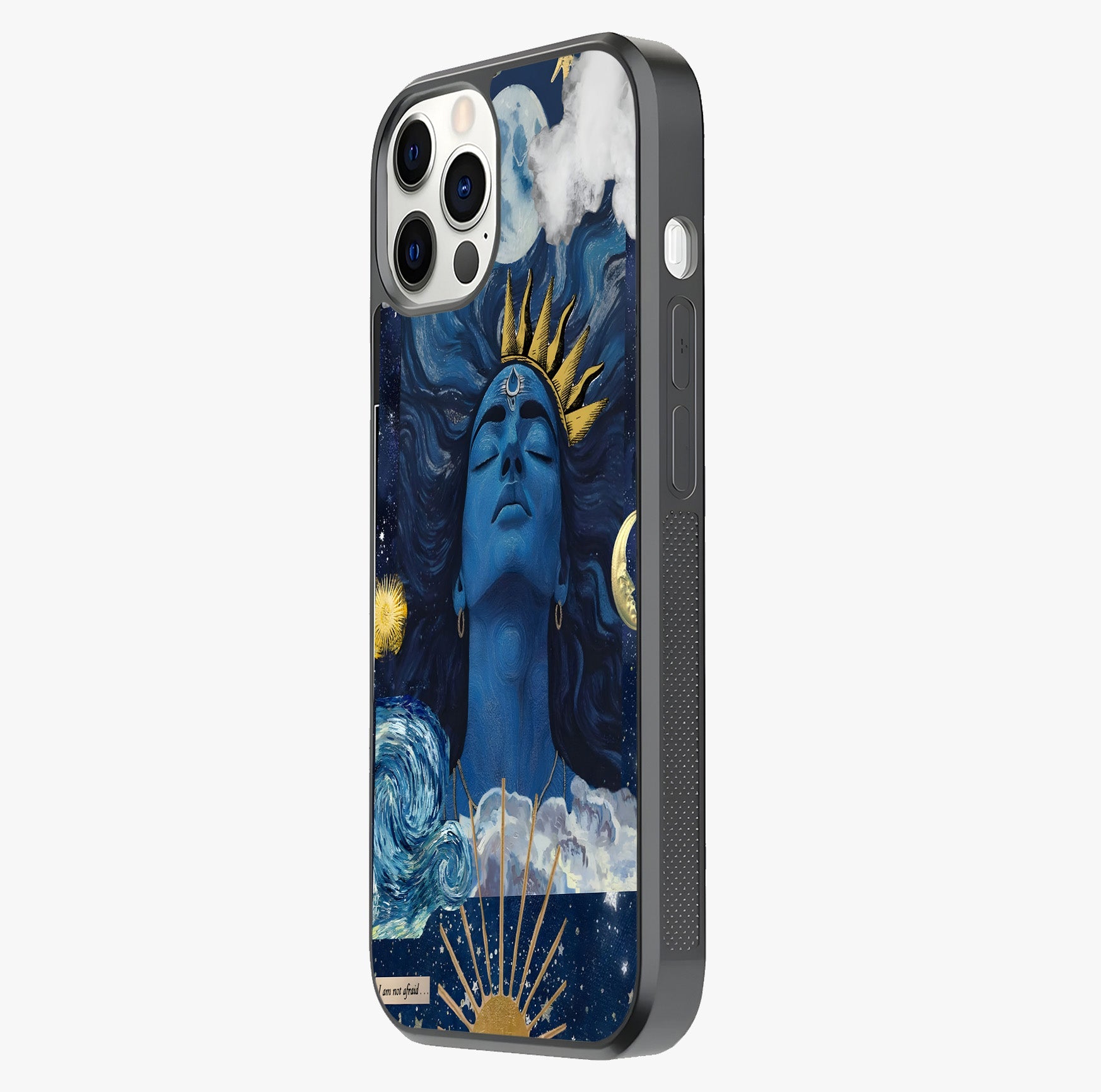 Aesthetic Lord Shiva Glass Case photographed in natural light showing reflective finish and design depth.