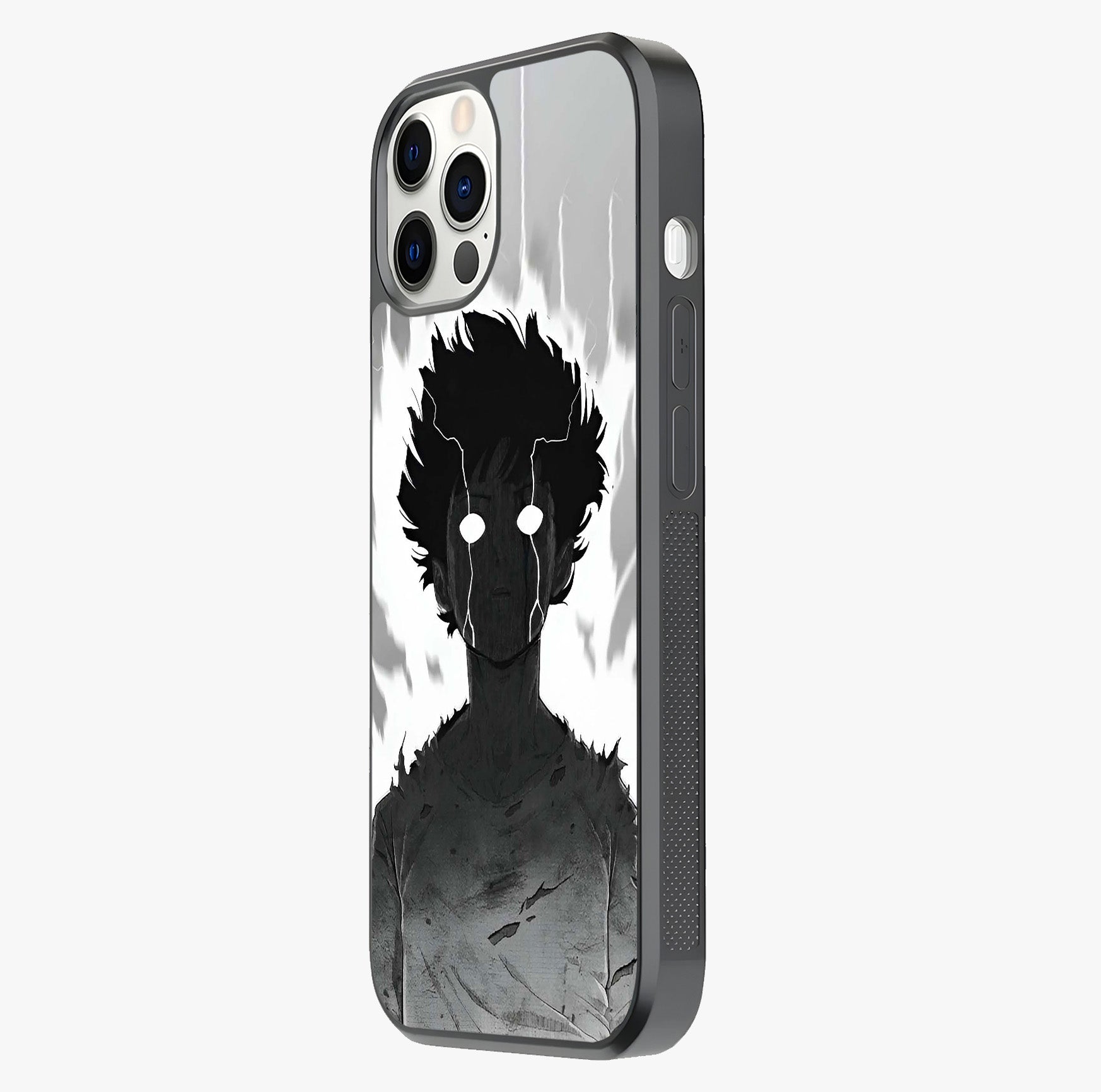 Awakened Inner Rage Glass Case photographed in natural light showing reflective finish and design depth.