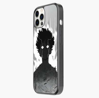 Awakened Inner Rage Glass Case photographed in natural light showing reflective finish and design depth.