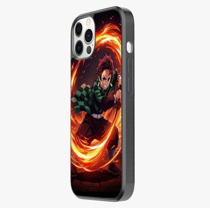 Blazing Sword Resolve Glass Case photographed in natural light showing reflective finish and design depth.