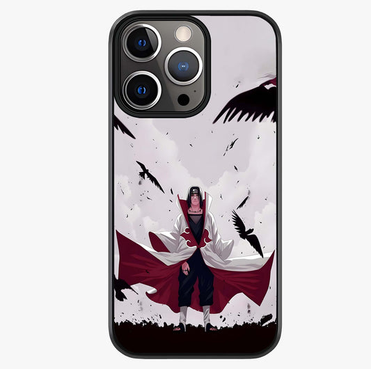 Crimson Crow Ascension Glass Case showing full back design in clean flat view with glossy glass finish.