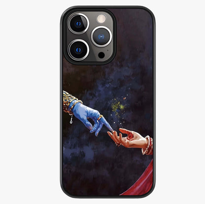 Divine Touch Eternal Glass Case showing full back design in clean flat view with glossy glass finish.