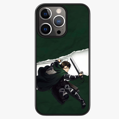 Emerald War Vanguard Glass Case showing full back design in clean flat view with glossy glass finish.