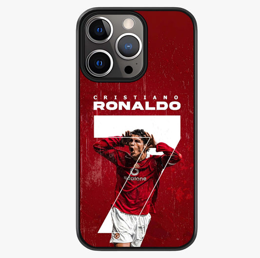 Goal Celebration Legacy Glass Case showing full back design in clean flat view with glossy glass finish.
