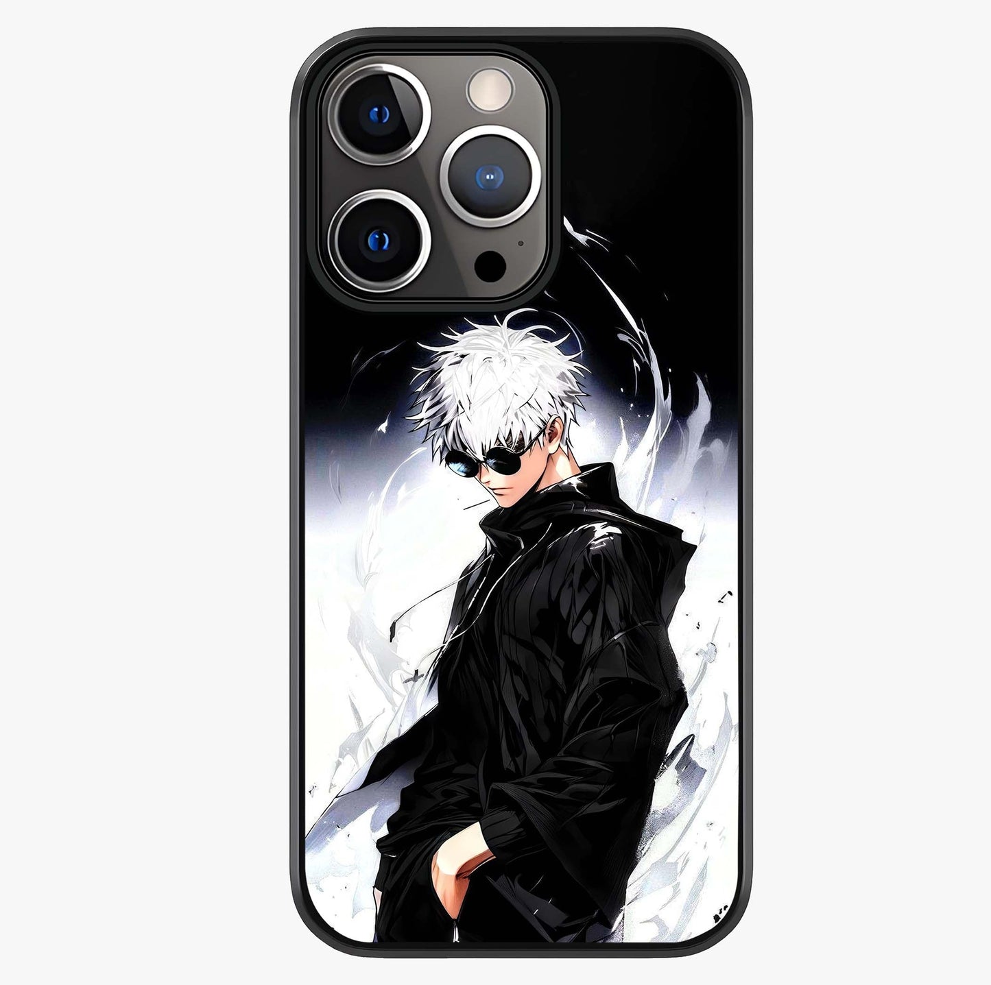 Limitless Shadow King Glass Case showing full back design in clean flat view with glossy glass finish.