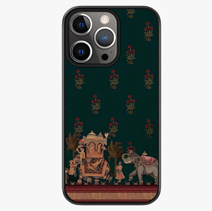 Macmerise Glass Case showing full back design in clean flat view with glossy glass finish.