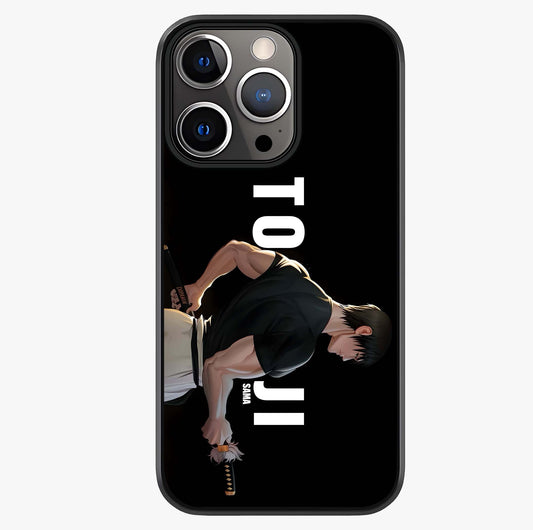 Midnight Blade Resolve Glass Case showing full back design in clean flat view with glossy glass finish.