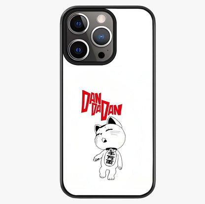 Playful Spirit Charm Glass Case showing full back design in clean flat view with glossy glass finish.