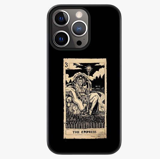 The Empress Glass Case showing full back design in clean flat view with glossy glass finish.