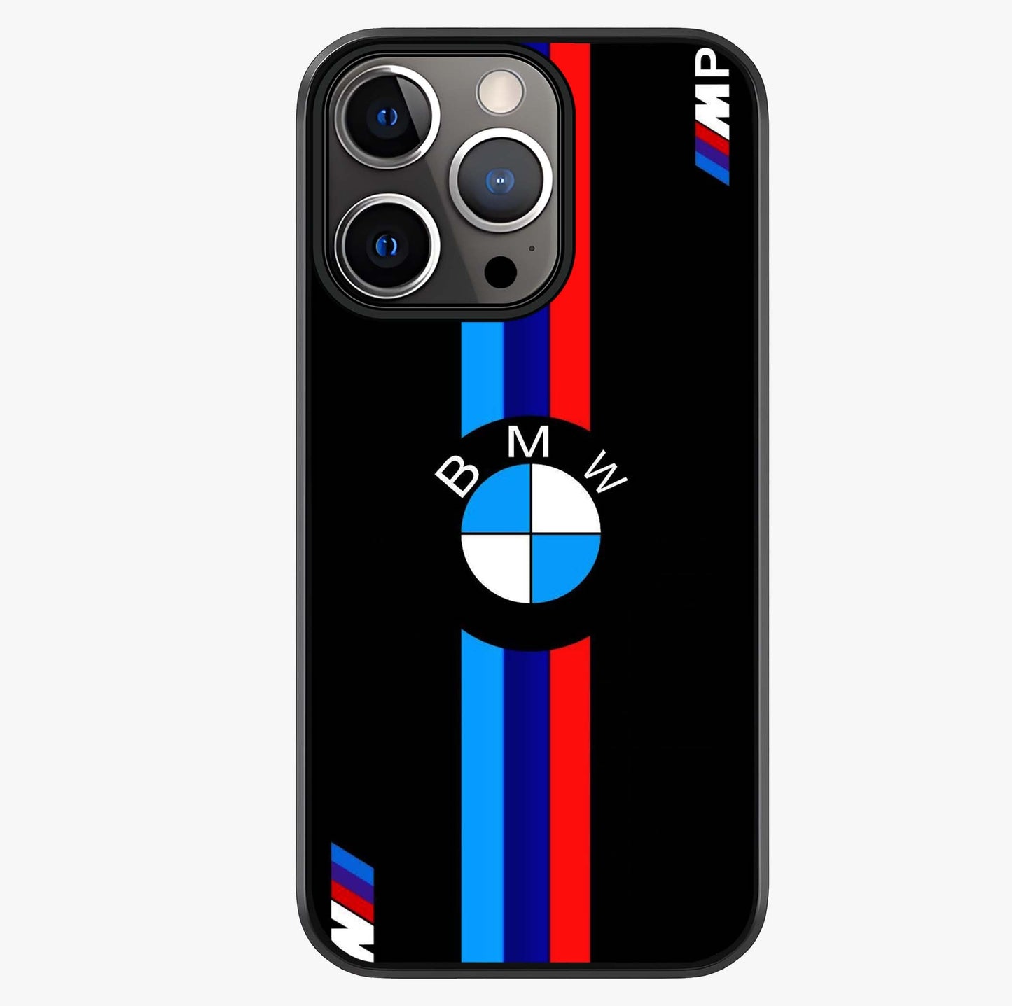Turbo Bmw Beast Glass Case showing full back design in clean flat view with glossy glass finish.