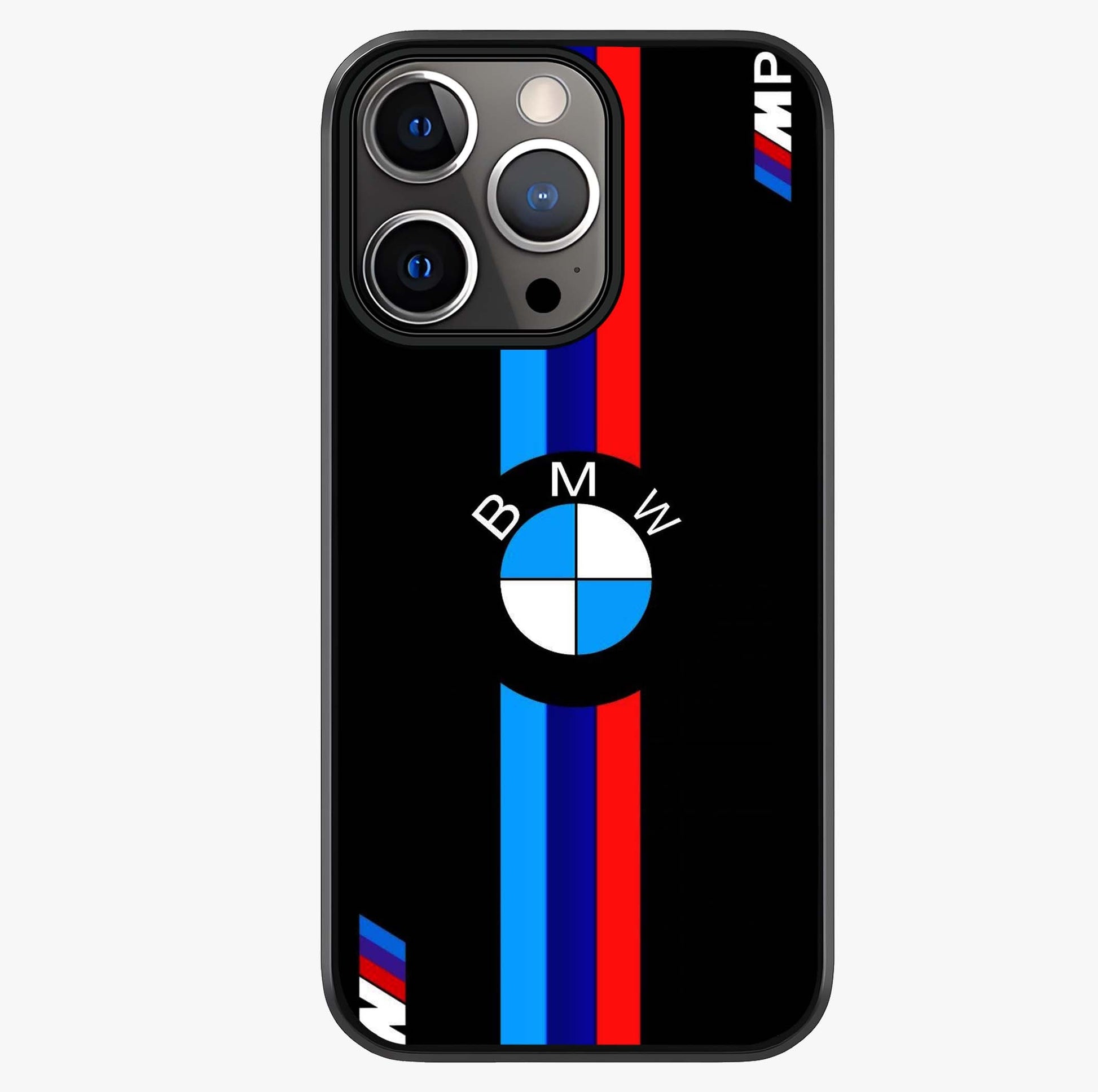 Turbo Bmw Beast Glass Case showing full back design in clean flat view with glossy glass finish.