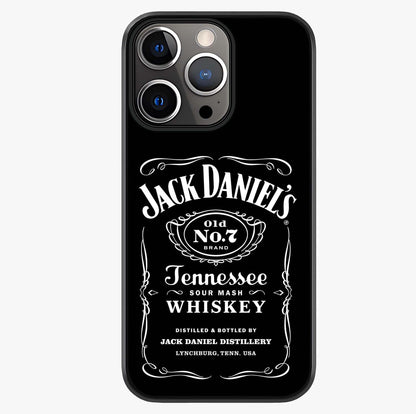 Vintage Whiskey Heritage Glass Case showing full back design in clean flat view with glossy glass finish.