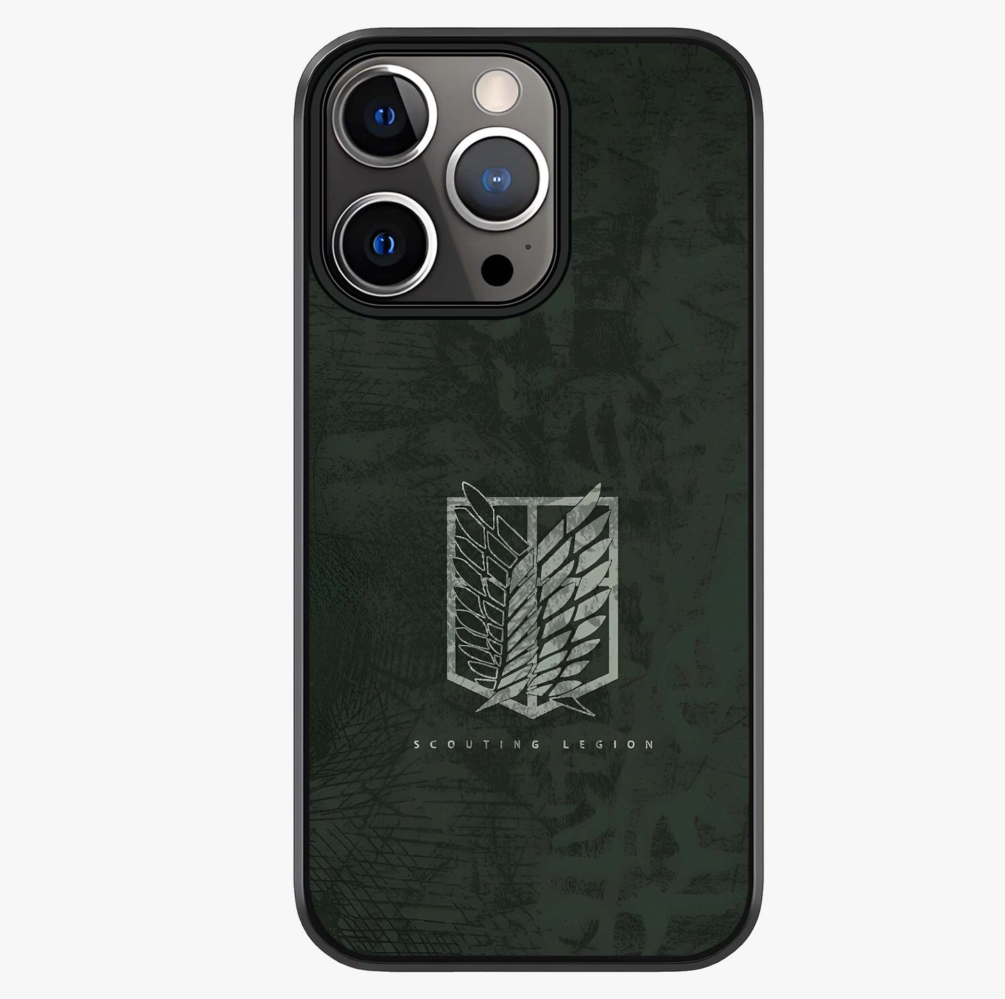 Wings Of Freedom Glass Case showing full back design in clean flat view with glossy glass finish.