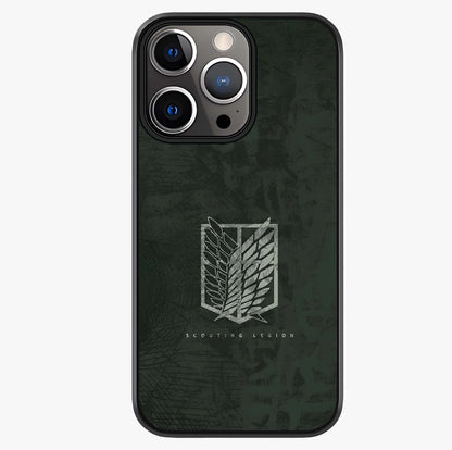 Wings Of Freedom Glass Case showing full back design in clean flat view with glossy glass finish.