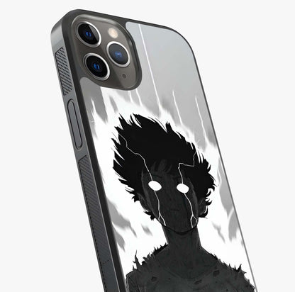 Awakened Inner Rage Glass Case captured at a warm angle highlighting gloss, texture and premium glass finish.