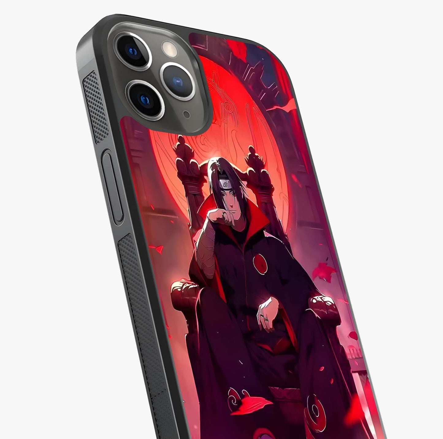 Blood Moon Sovereign Glass Case captured at a warm angle highlighting gloss, texture and premium glass finish.