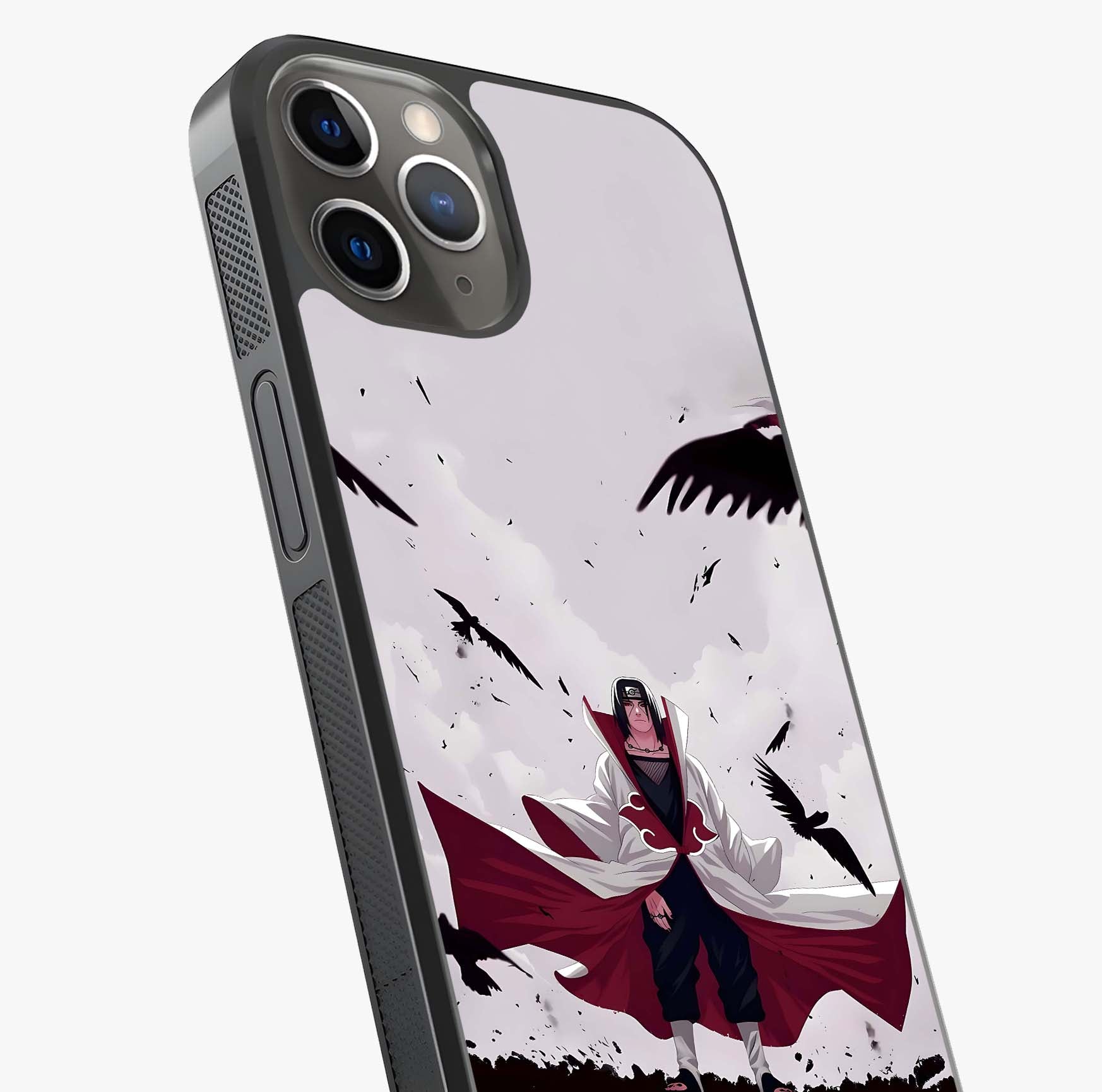 Crimson Crow Ascension Glass Case captured at a warm angle highlighting gloss, texture and premium glass finish.