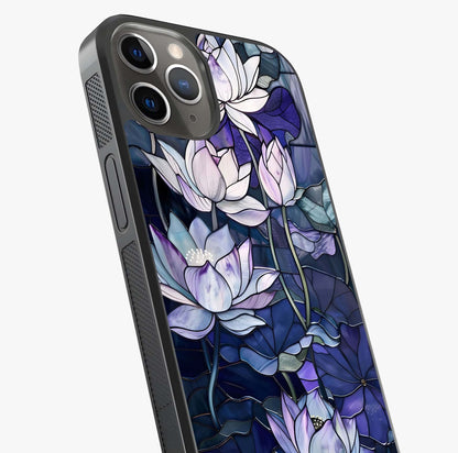 Gloss Petal Rush Glass Case captured at a warm angle highlighting gloss, texture and premium glass finish.