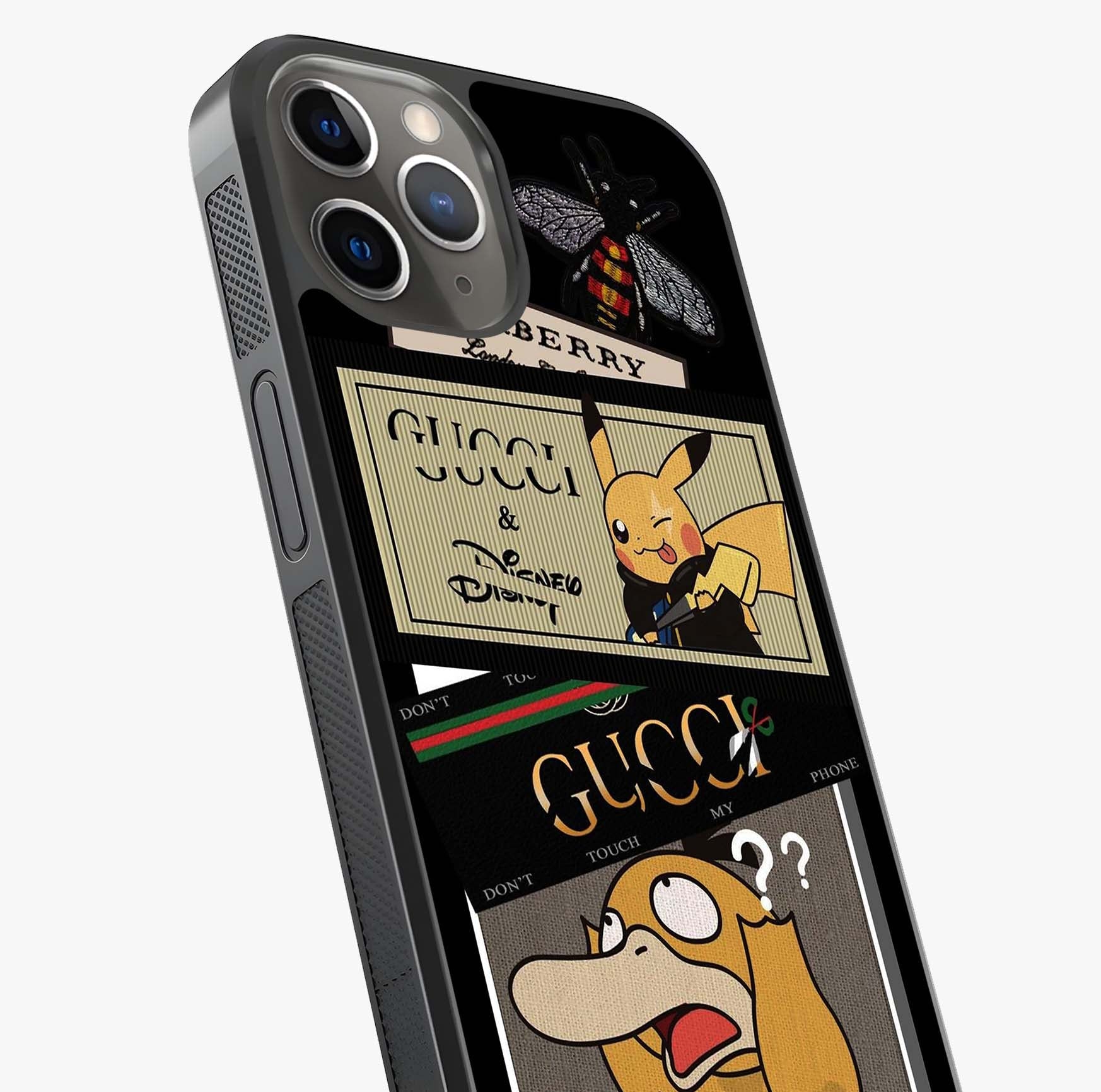 Gucci Play Mashup Glass Case captured at a warm angle highlighting gloss, texture and premium glass finish.