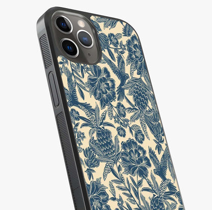 Heirloom Wild Bloom Glass Case captured at a warm angle highlighting gloss, texture and premium glass finish.
