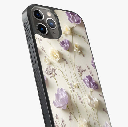 Lilac Breeze Harmony Glass Case captured at a warm angle highlighting gloss, texture and premium glass finish.
