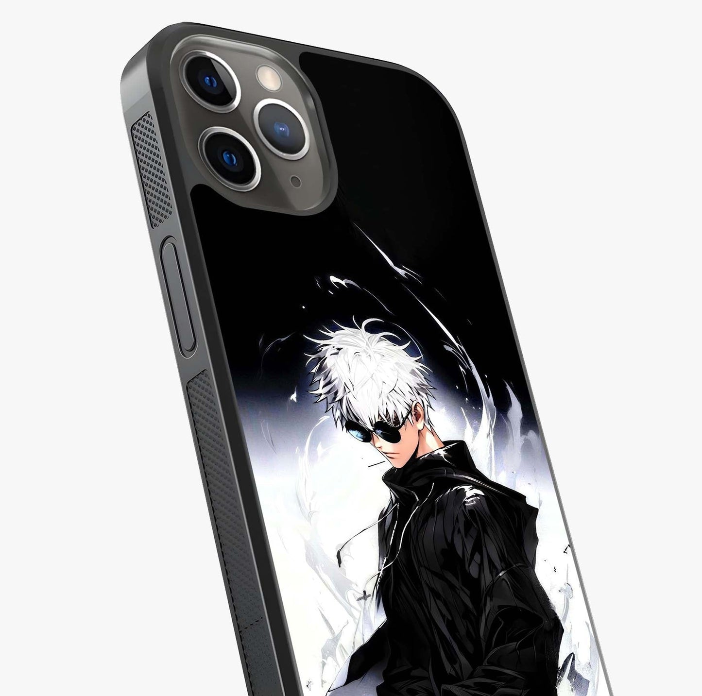 Limitless Shadow King Glass Case captured at a warm angle highlighting gloss, texture and premium glass finish.