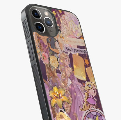 Magical Tangled Dream Glass Case captured at a warm angle highlighting gloss, texture and premium glass finish.