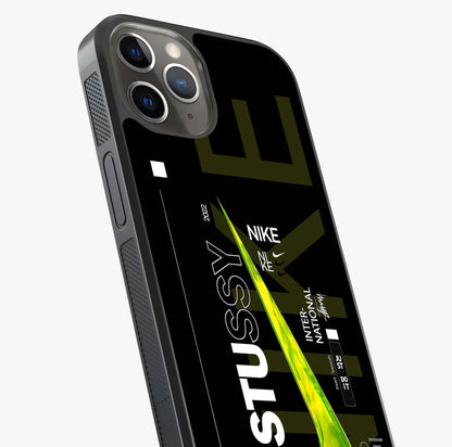 Neon Street Edition Glass Case captured at a warm angle highlighting gloss, texture and premium glass finish.
