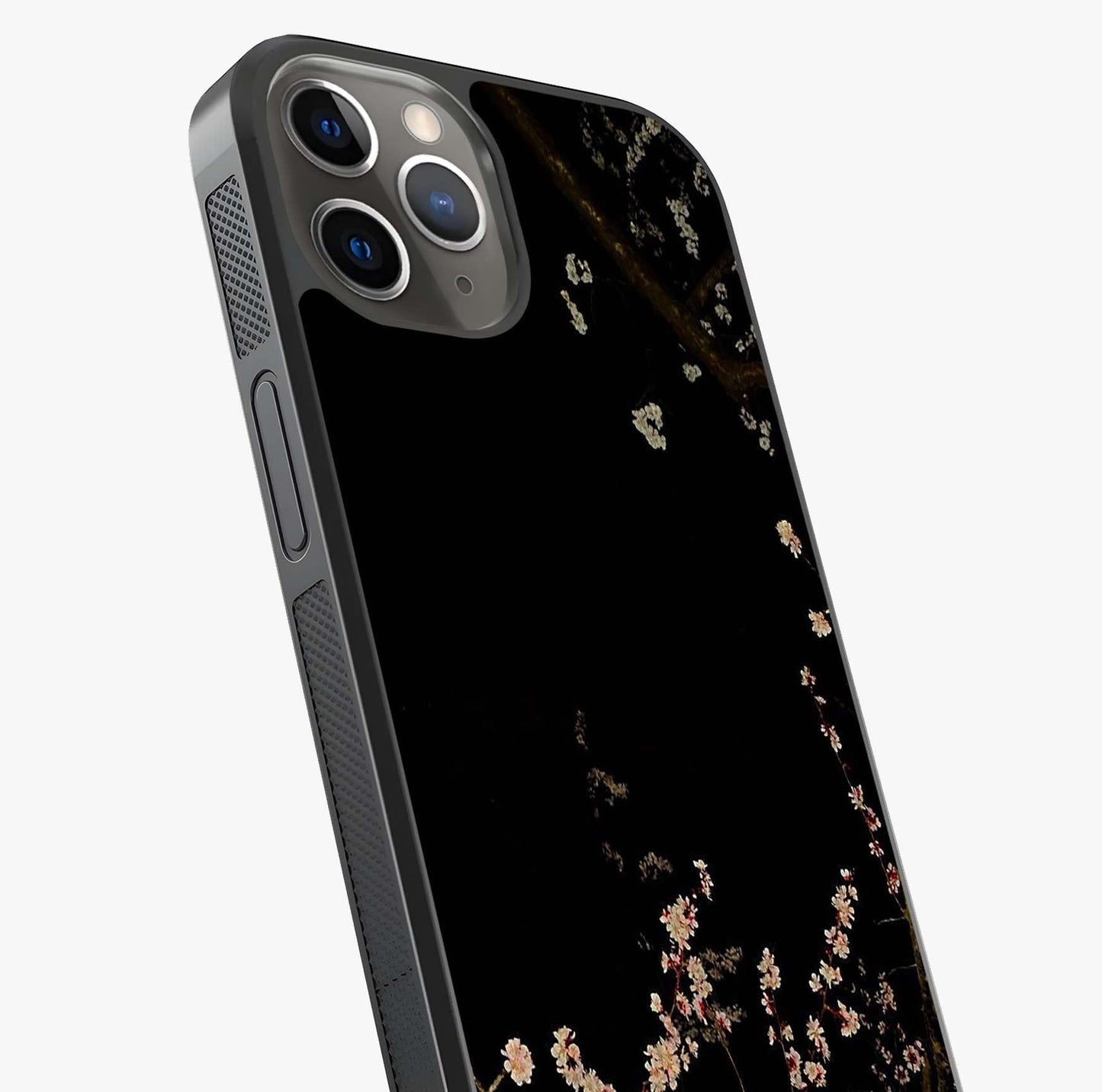 Petal Moon Light With Custom Name Glass Case captured at a warm angle highlighting gloss, texture and premium glass finish.