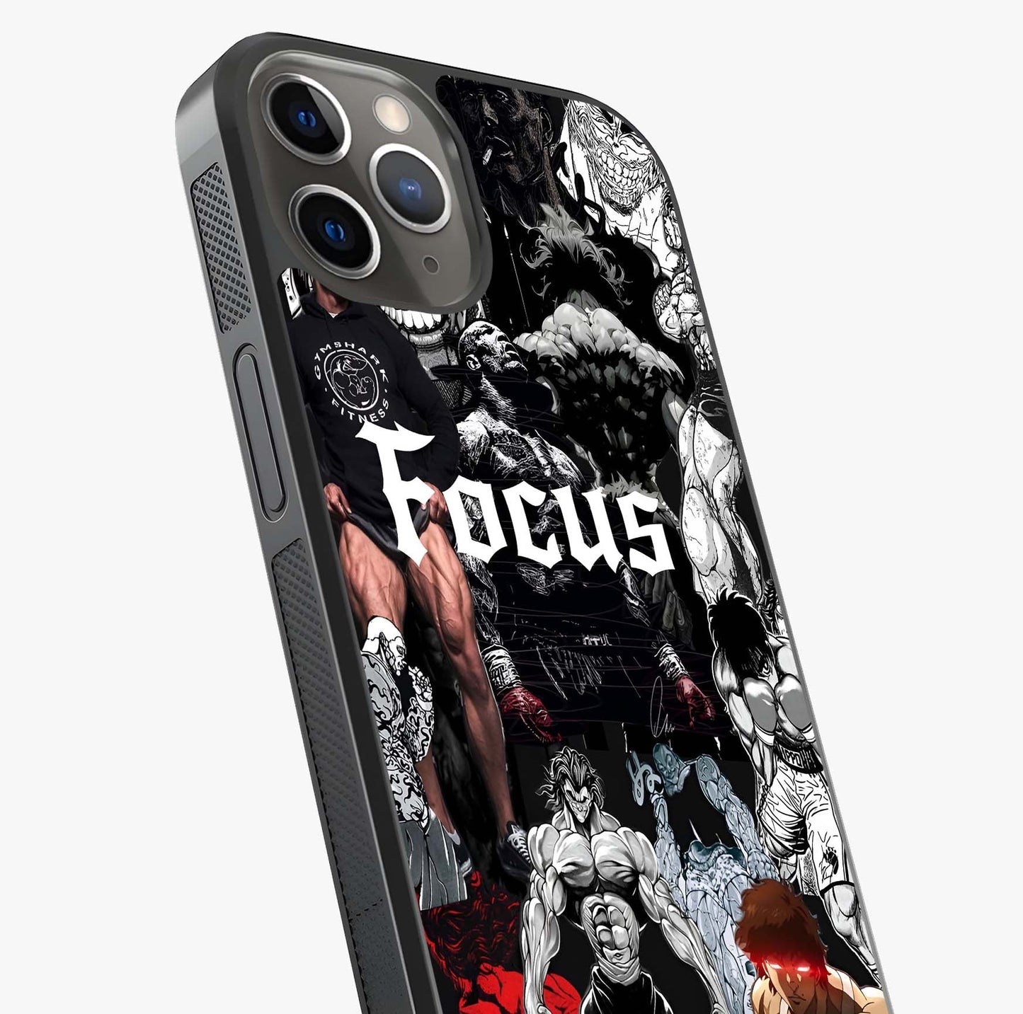 Relentless Power Focus Glass Case captured at a warm angle highlighting gloss, texture and premium glass finish.