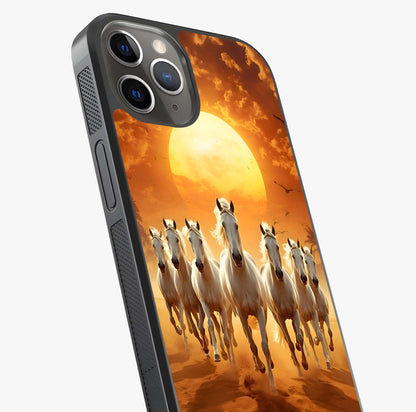 Wild Sunset Majesty Glass Case captured at a warm angle highlighting gloss, texture and premium glass finish.