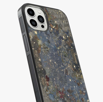 Aesthetic Astrolophia Glass Case captured at a warm angle highlighting gloss, texture and premium glass finish.