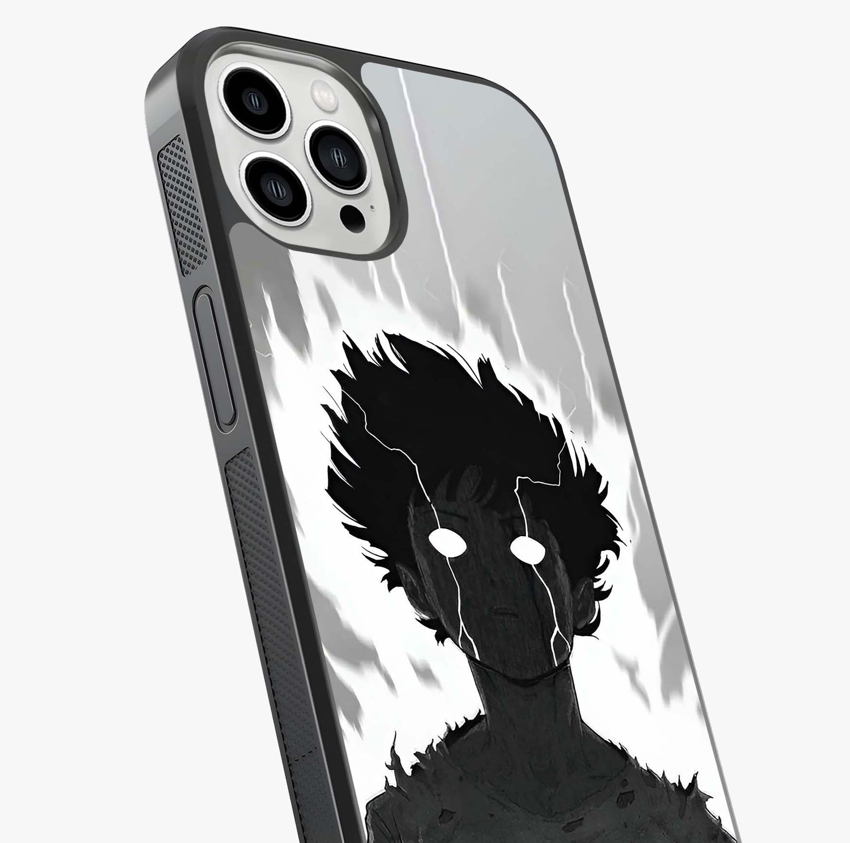 Awakened Inner Rage Glass Case captured at a warm angle highlighting gloss, texture and premium glass finish.