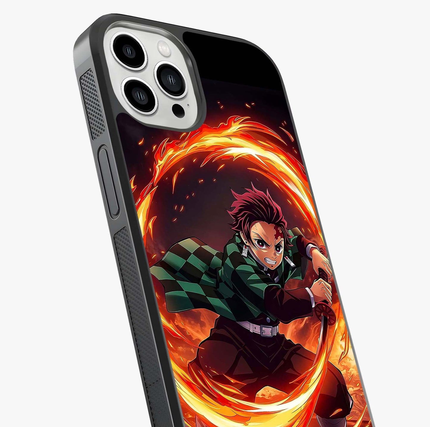 Blazing Sword Resolve Glass Case captured at a warm angle highlighting gloss, texture and premium glass finish.