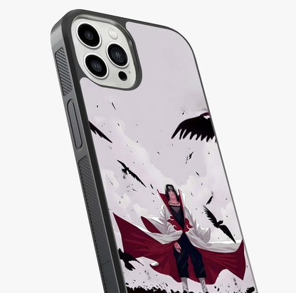 Crimson Crow Ascension Glass Case captured at a warm angle highlighting gloss, texture and premium glass finish.