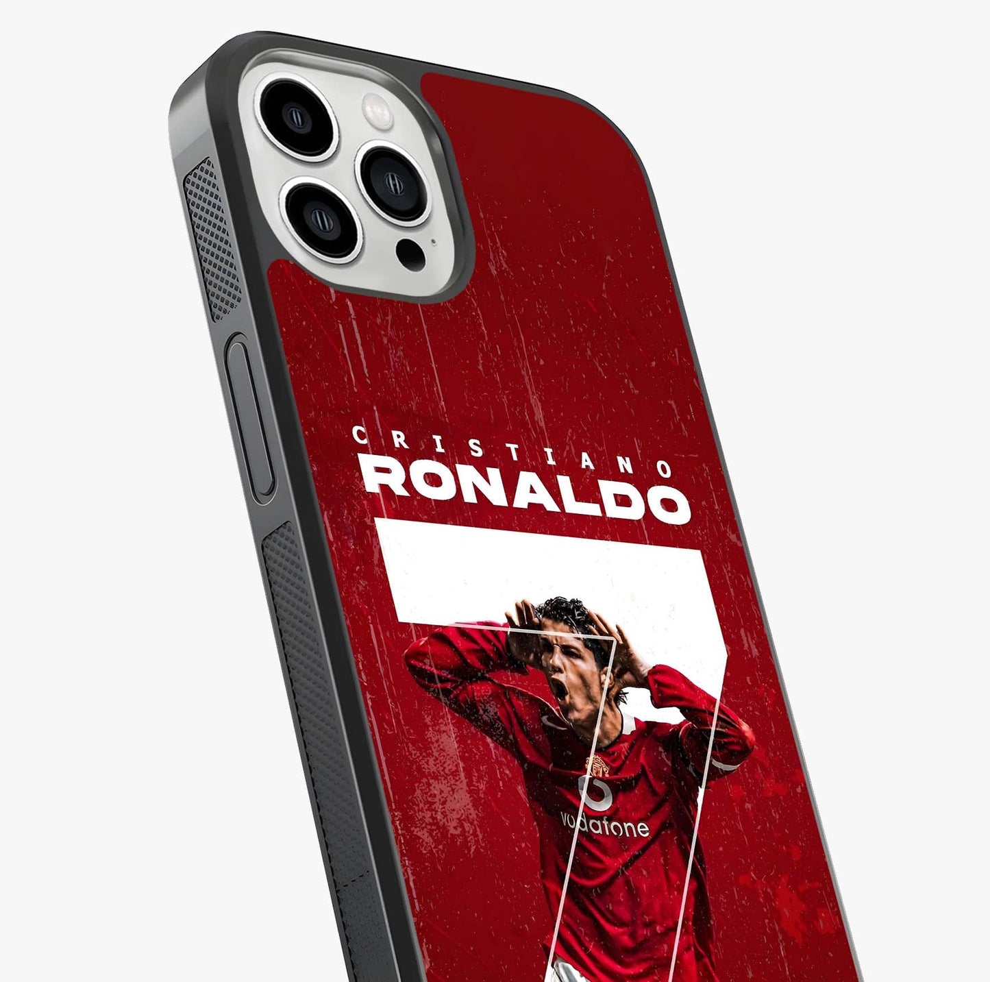 Goal Celebration Legacy Glass Case captured at a warm angle highlighting gloss, texture and premium glass finish.