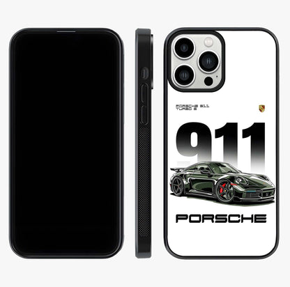 911 Turbo Dominance Glass Case displayed upright for full design visibility and premium finish.