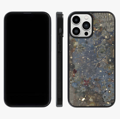 Aesthetic Astrolophia Glass Case displayed upright for full design visibility and premium finish.