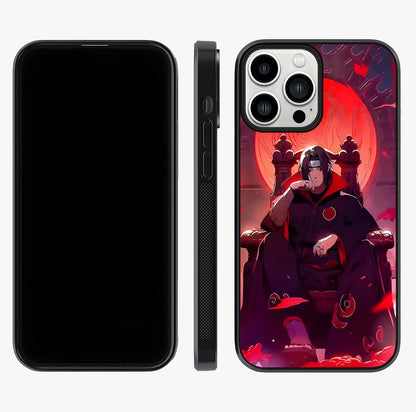 Blood Moon Sovereign Glass Case displayed upright for full design visibility and premium finish.