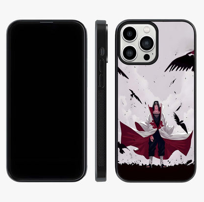 Crimson Crow Ascension Glass Case displayed upright for full design visibility and premium finish.