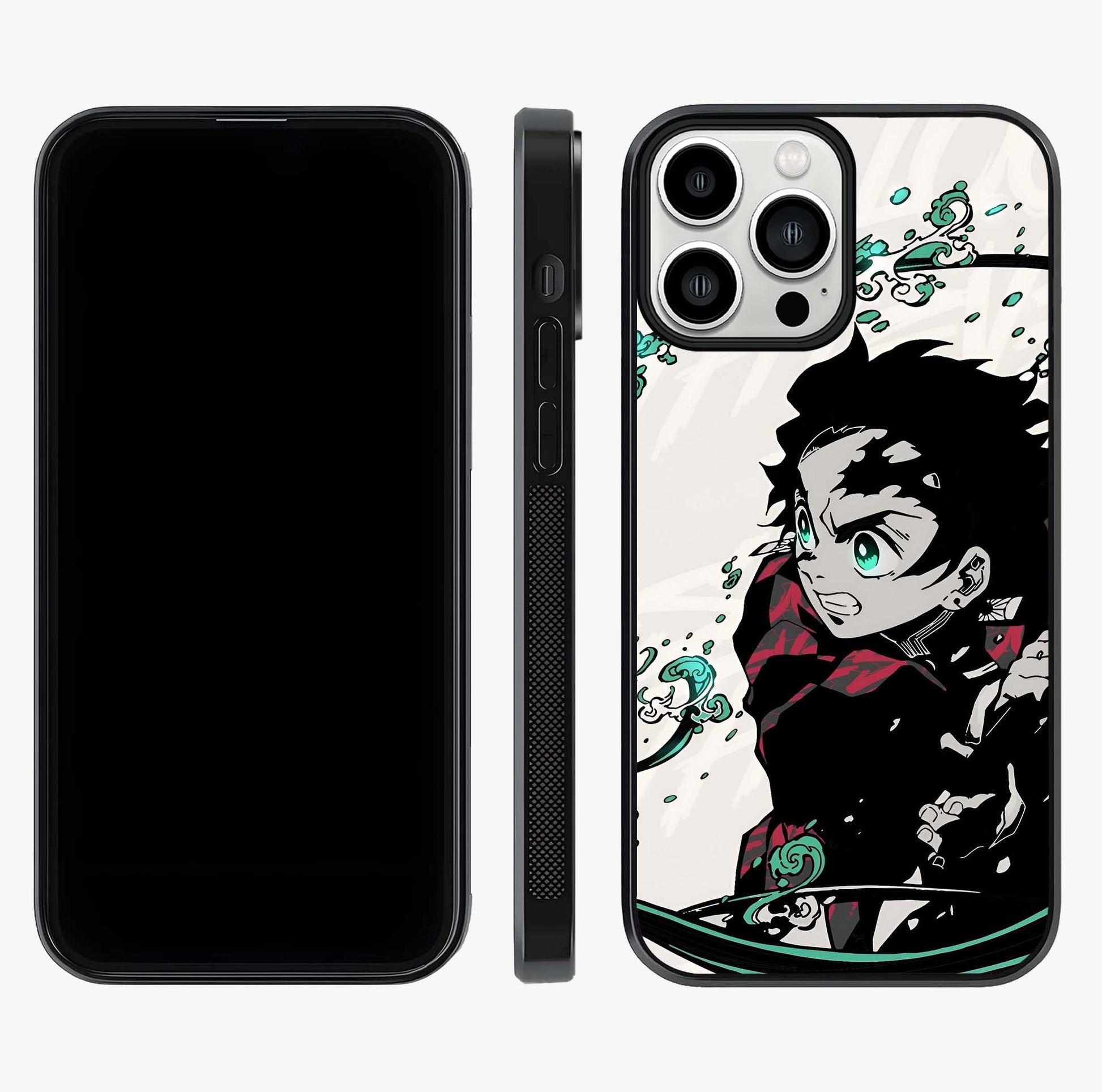 Demon Slayer Glass Case displayed upright for full design visibility and premium finish.