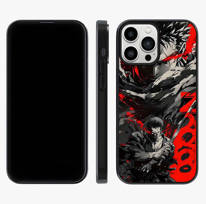 Demon Sword Resolve Glass Case displayed upright for full design visibility and premium finish.