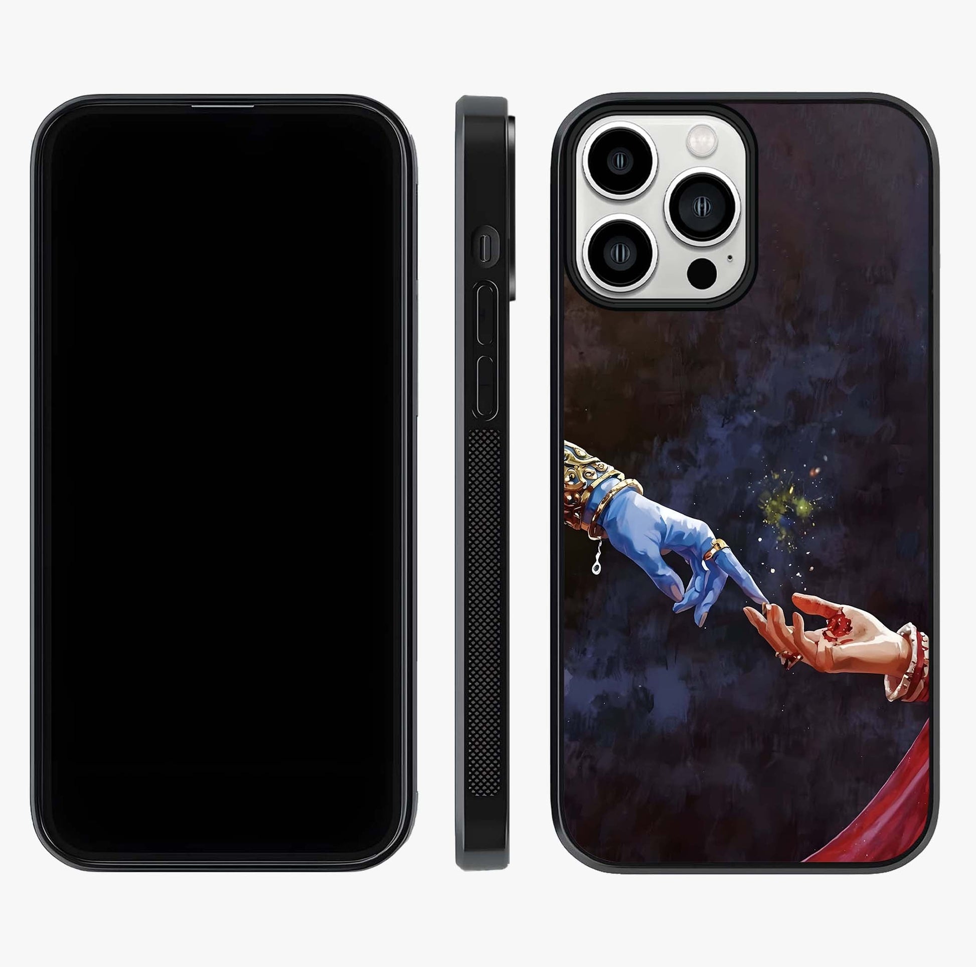Divine Touch Eternal Glass Case displayed upright for full design visibility and premium finish.