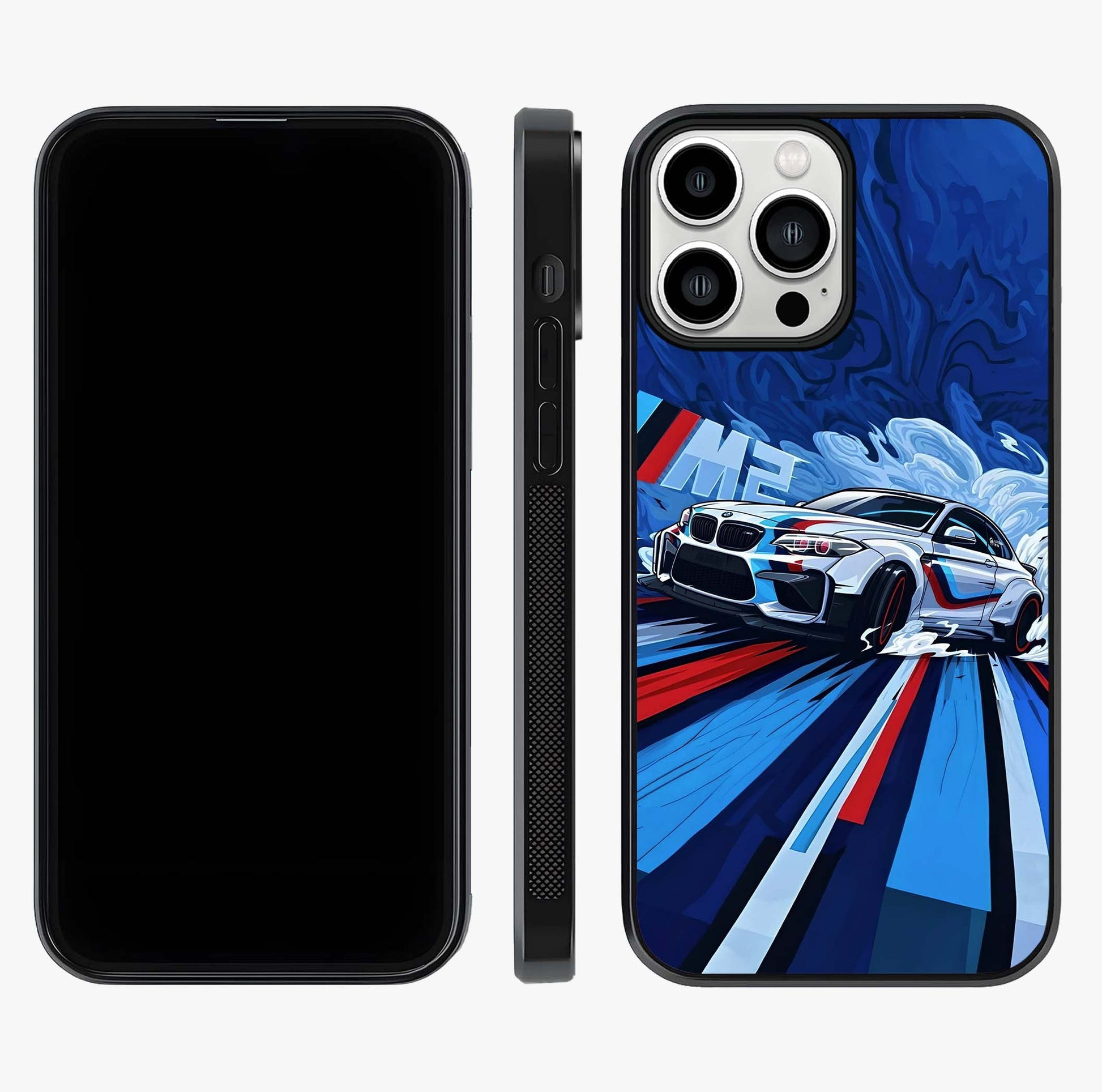 Drift Power Rush Glass Case displayed upright for full design visibility and premium finish.