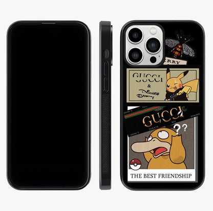 Gucci Play Mashup Glass Case displayed upright for full design visibility and premium finish.