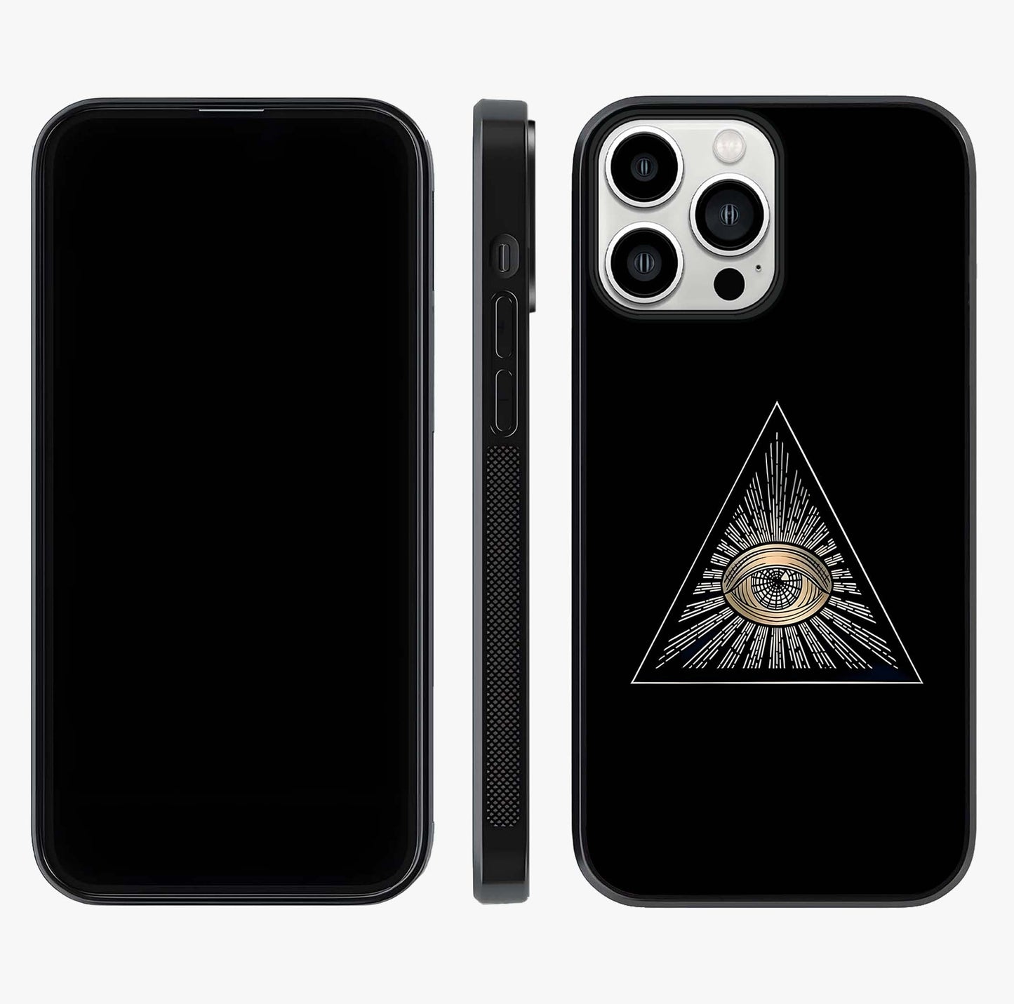 Illuminati Evil Glass Case displayed upright for full design visibility and premium finish.