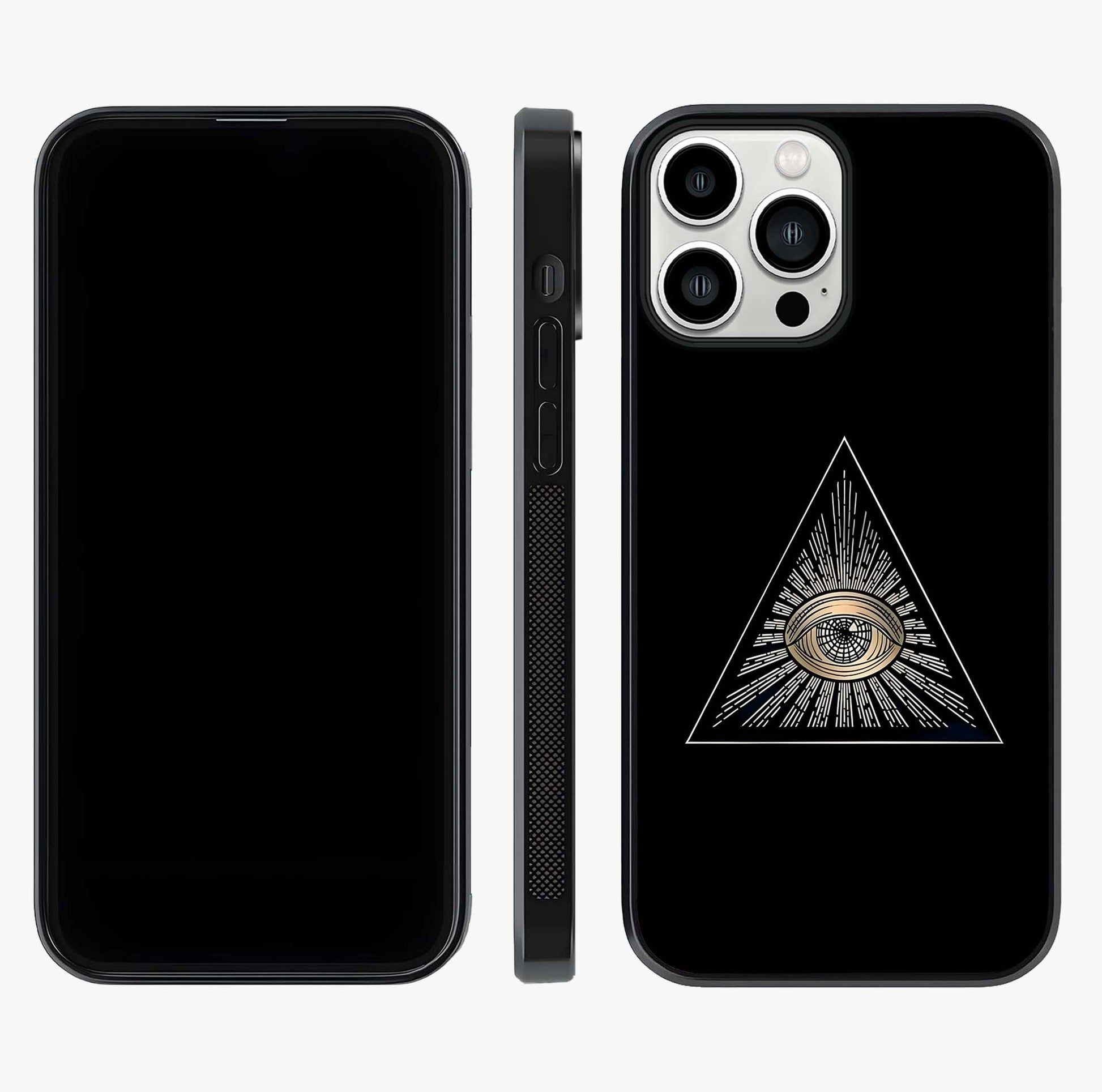 Illuminati Evil Glass Case displayed upright for full design visibility and premium finish.